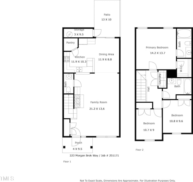 223 Morgan Brook Way, Rolesville, NC 27571 - floor plan / room layout