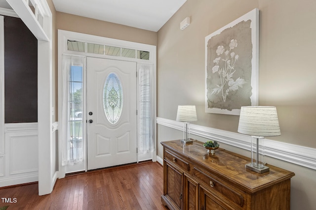 182 Brendamoore Ct, Fuquay Varina, NC 27526 - entryway featuring dark wood-type flooring