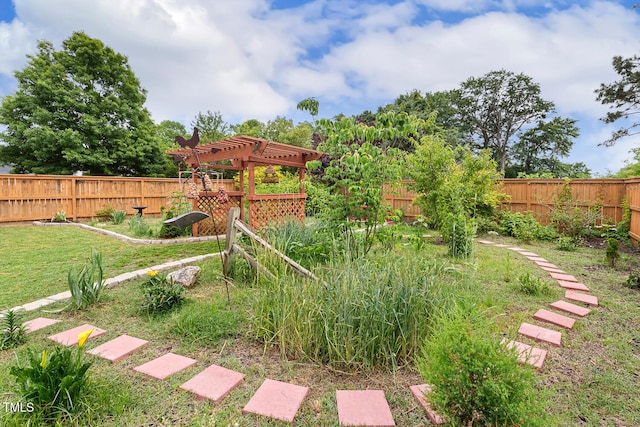 182 Brendamoore Ct, Fuquay Varina, NC 27526 - view of yard with a pergola