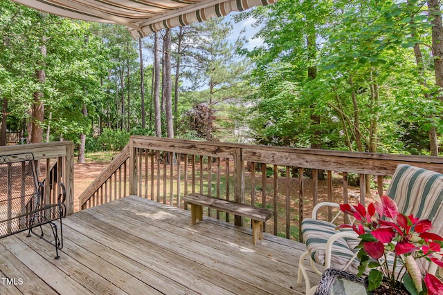 view of deck