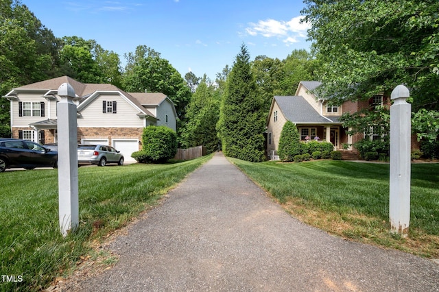 view of asphalt driveway