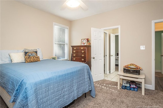 3024 Metthame Dr, Fayetteville, NC 28306 - bedroom with carpet floors, ceiling fan, and baseboards