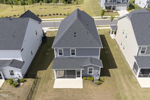 view from above of property