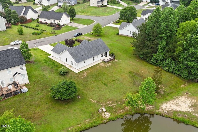 1969 Bowles Ave, Creedmoor, NC 27522 - aerial perspective of suburban area featuring a nearby body of water