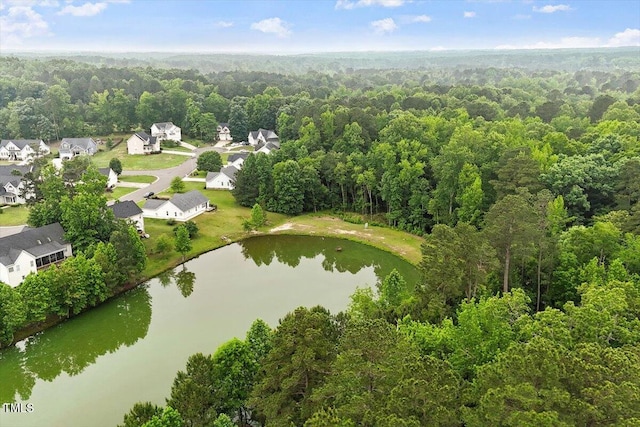 1969 Bowles Ave, Creedmoor, NC 27522 - aerial perspective of suburban area with a large body of water and a heavily wooded area