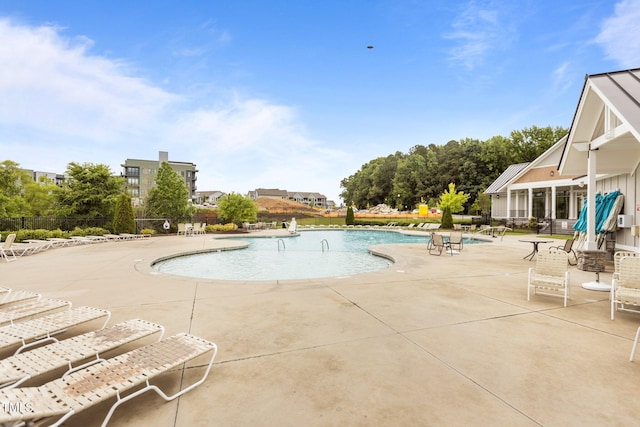 825 Abbyberry Dr, Wake Forest, NC 27587 - community pool featuring fence and a patio area