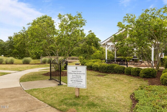 825 Abbyberry Dr, Wake Forest, NC 27587 - view of community featuring a yard and a gazebo