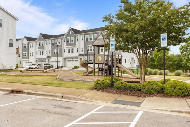 825 Abbyberry Dr, Wake Forest, NC 27587 - view of property featuring uncovered parking and a residential view