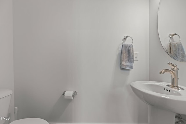 825 Abbyberry Dr, Wake Forest, NC 27587 - half bathroom with toilet and a sink