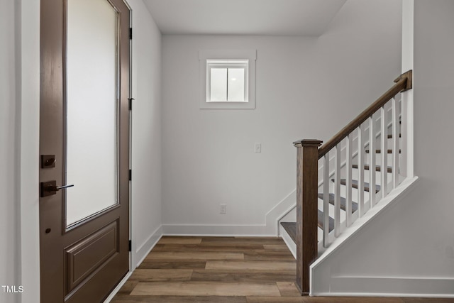 825 Abbyberry Dr, Wake Forest, NC 27587 - entrance foyer featuring wood finished floors and baseboards