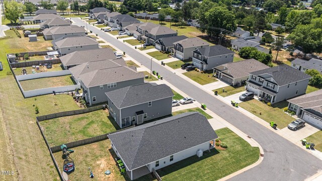 aerial perspective of suburban area
