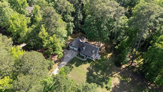 6517 Hidden Pond Rd, Wendell, NC 27591 - aerial view of property and surrounding area featuring a forest