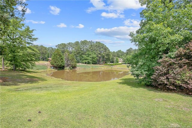 42 Skipping Water Dr, Spring Lake, NC 28390 - surrounding community featuring a water view and a yard
