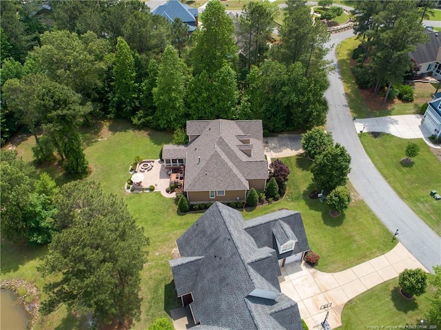 view from above of property