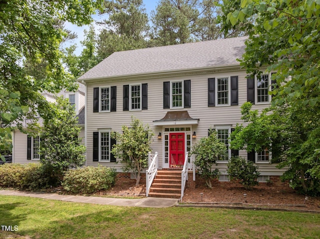 18 Acornridge Ct, Durham, NC 27707 - view of front of house featuring a front lawn