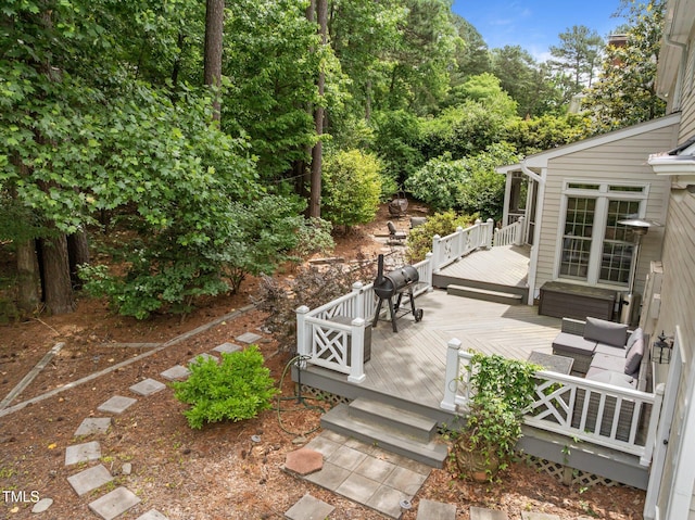 18 Acornridge Ct, Durham, NC 27707 - view of patio / terrace with a deck and an outdoor living space