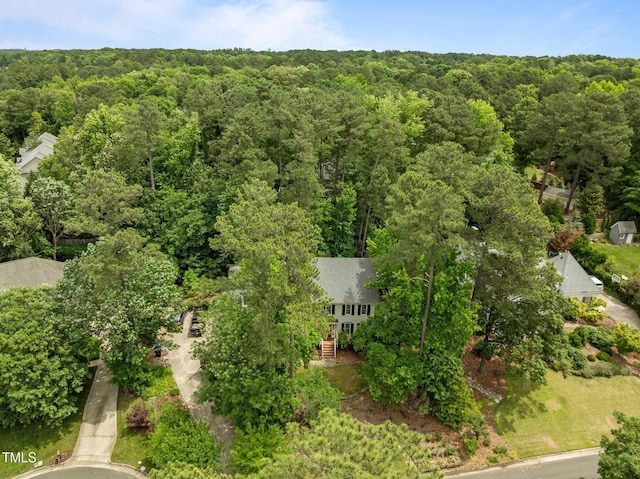 18 Acornridge Ct, Durham, NC 27707 - bird's eye view of a heavily wooded area