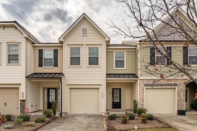 3623 Landshire View Ln, Raleigh, NC 27616 - multi unit property featuring a standing seam roof, a garage, and driveway