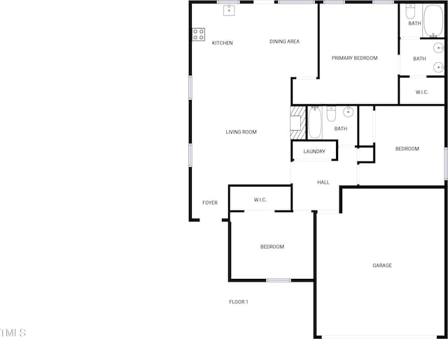 5612 Tealbrook Dr, Raleigh, NC 27610 - room layout