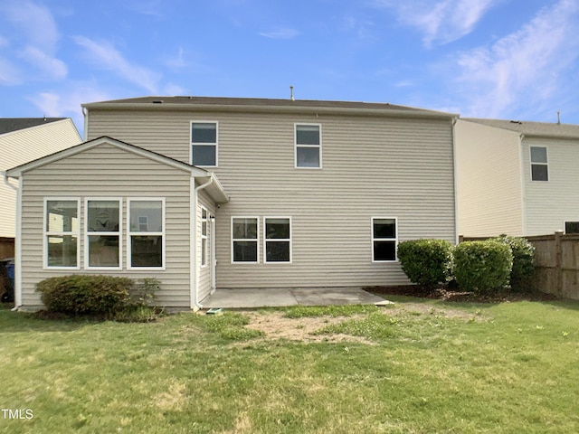 back of property featuring a patio