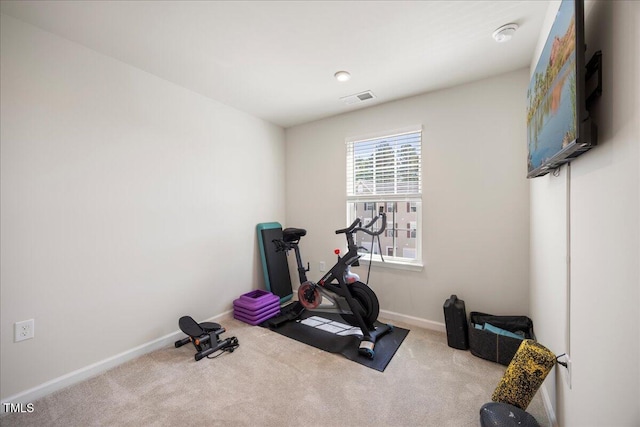 926 Romeria Dr, Durham, NC 27713 - exercise room featuring carpet floors and baseboards