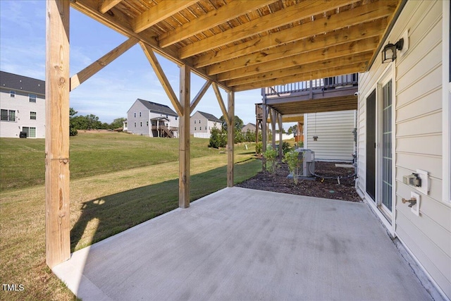 926 Romeria Dr, Durham, NC 27713 - view of patio with a residential view