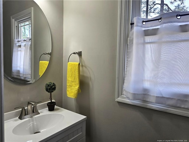 bathroom featuring vanity