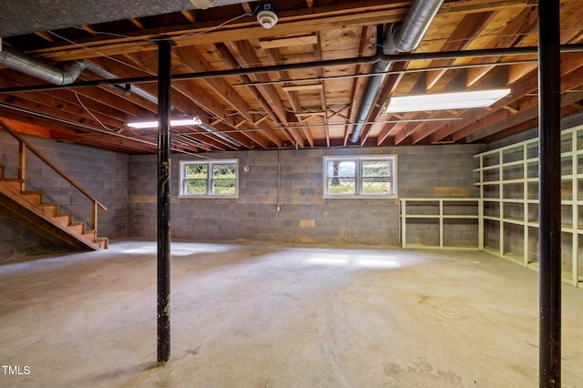 913 Milton Rd, Durham, NC 27712 - below grade area featuring healthy amount of natural light and stairway