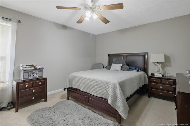 4829 Miranda Dr, Hope Mills, NC 28348 - carpeted bedroom with ceiling fan and baseboards