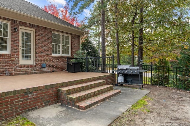 35 Shining Water Ln, Spring Lake, NC 28390 - deck with fence and a patio area