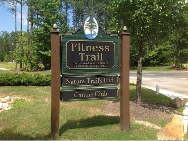 35 Shining Water Ln, Spring Lake, NC 28390 - community / neighborhood sign with a yard