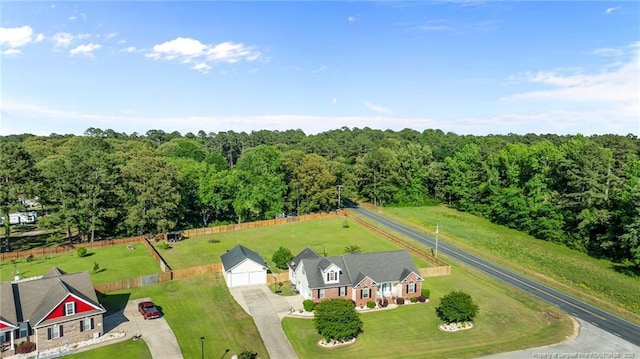 view of subject property