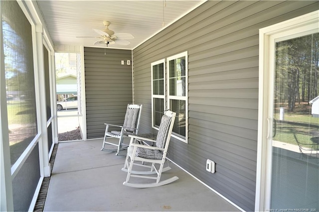 120 Will Lucas Rd, Linden, NC 28356 - sunroom / solarium with a ceiling fan