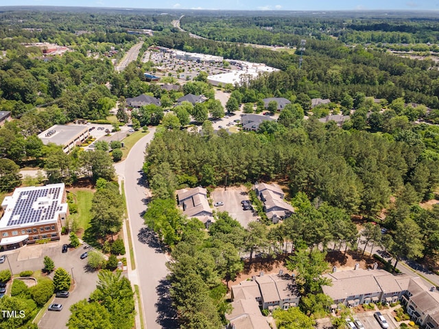 509 Darby Glen Ln, Durham, NC 27713 - drone / aerial view of a heavily wooded area