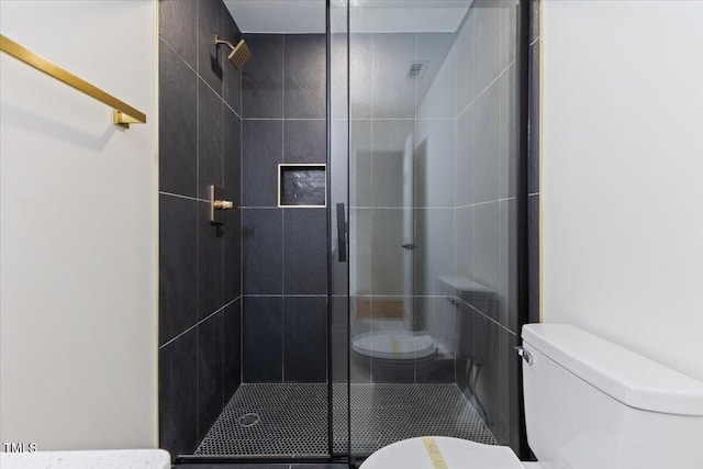 4713 Erwin Rd, Durham, NC 27705 - bathroom featuring toilet and a stall shower