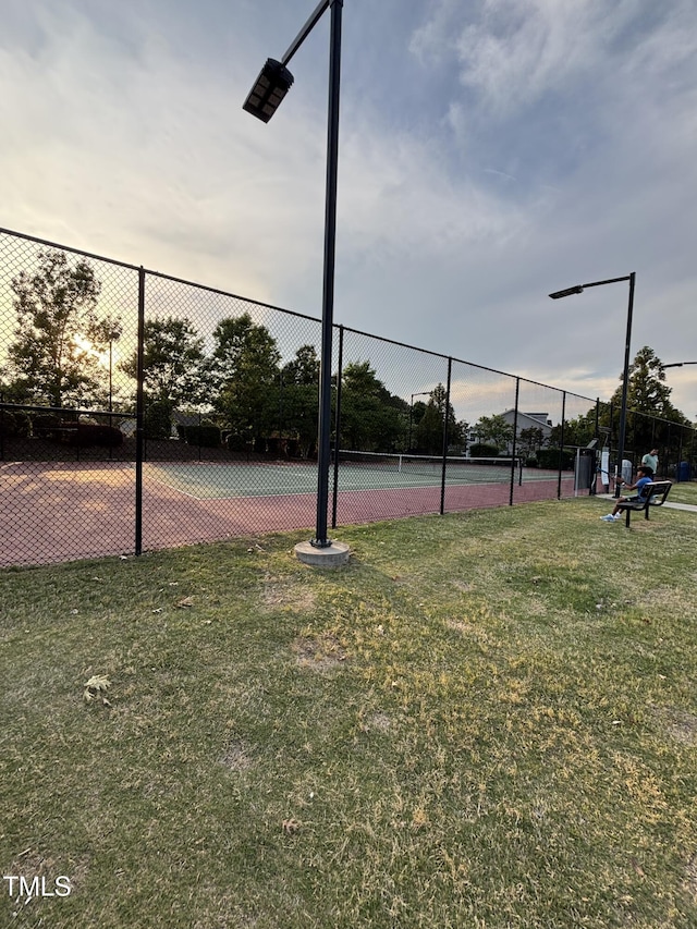 view of tennis court