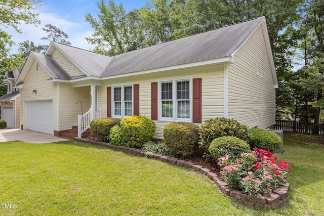 4705 Forest Highland Dr, Raleigh, NC 27604 - view of front facade with concrete driveway, a shingled roof, and an attached garage