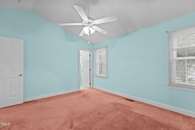 4705 Forest Highland Dr, Raleigh, NC 27604 - empty room with lofted ceiling, carpet, healthy amount of natural light, and baseboards