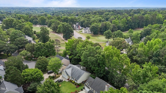 4705 Forest Highland Dr, Raleigh, NC 27604 - aerial perspective of suburban area featuring a heavily wooded area