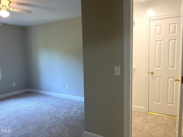 8100 Laurel Mountain Rd, Raleigh, NC 27613 - empty room with carpet flooring and a ceiling fan