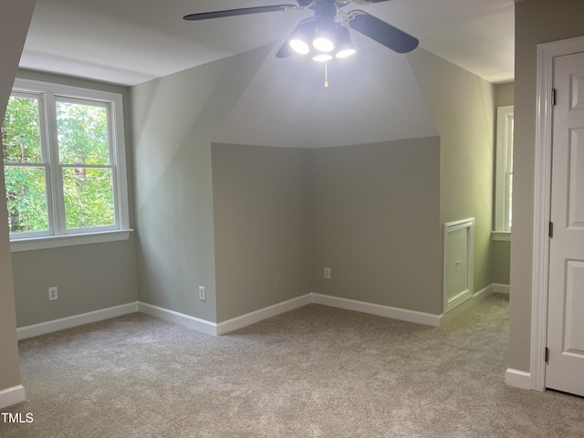 8100 Laurel Mountain Rd, Raleigh, NC 27613 - additional living space with a ceiling fan and carpet
