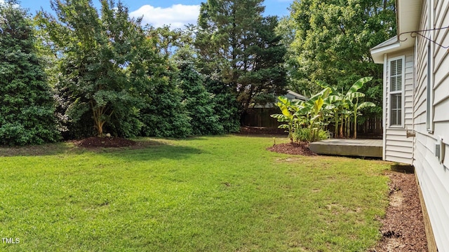 765 S Hollybrook Rd, Wendell, NC 27591 - view of yard with a deck