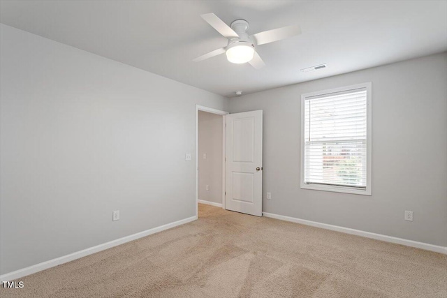 212 Sea Trail St, Hillsborough, NC 27278 - empty room with ceiling fan and light colored carpet