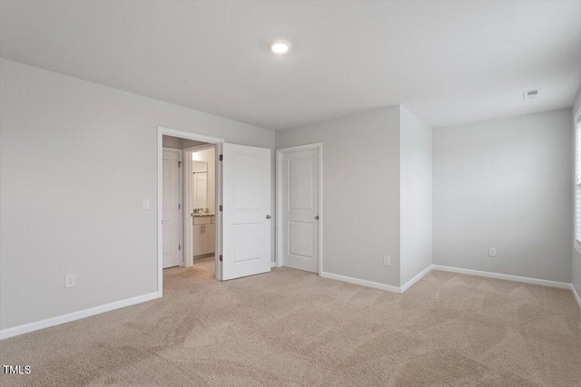212 Sea Trail St, Hillsborough, NC 27278 - unfurnished bedroom with light carpet and ensuite bath