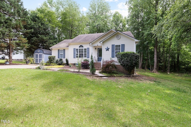 687 W Watson Rd, Benson, NC 27504 - ranch-style house featuring a front lawn