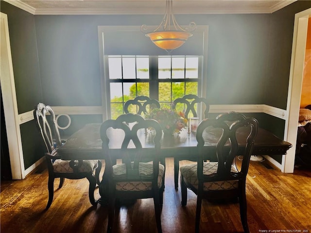 429 Bristlecone Rd, Fayetteville, NC 28311 - dining room featuring wood finished floors and crown molding