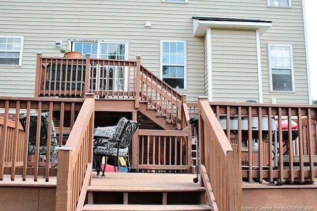 429 Bristlecone Rd, Fayetteville, NC 28311 - deck featuring stairs