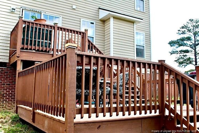 429 Bristlecone Rd, Fayetteville, NC 28311 - wooden terrace featuring stairs