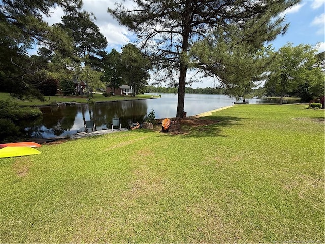 73 Night Heron Ct, Sanford, NC 27332 - view of green lawn featuring a water view