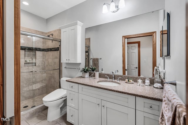 289 Stoneview, Pittsboro, NC 27312 - full bath with vanity, a stall shower, and toilet